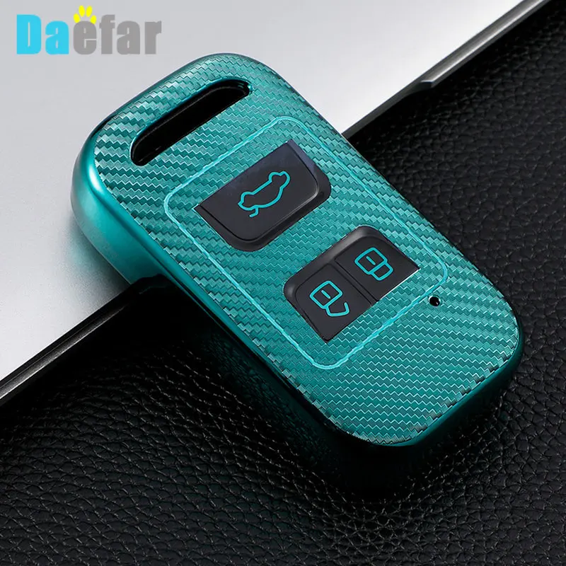 

Чехол для автомобильного ключа из углеродного волокна для Chery Tiggo 3 5X 4 8 Glx 7 2019 2020