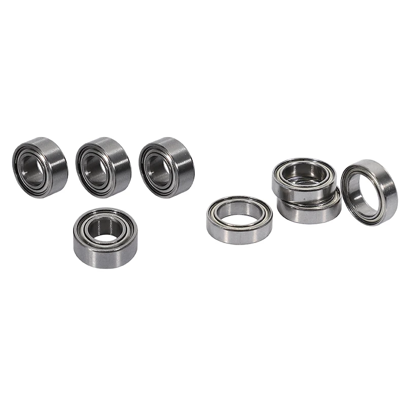 

8 шт., шарикоподшипник для JLB Racing CHEETAH 1/10 бесщеточный ру автомобиль, детали, аксессуары 10x15x4 мм, BE003 и 5x10x4 мм, BE002