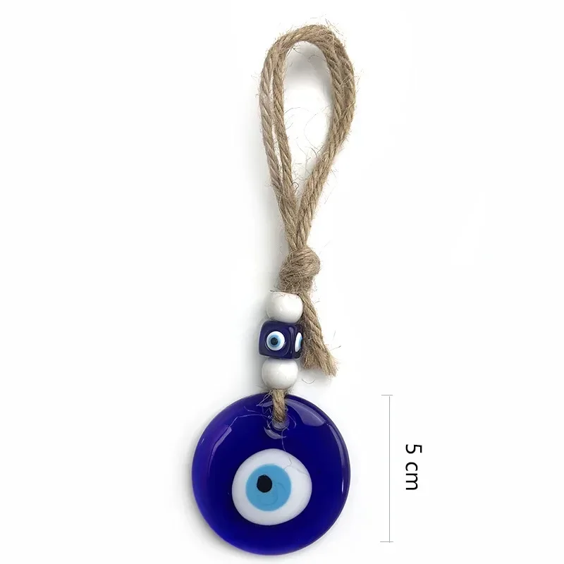 

Голубые стеклянные подвески с турецким злом