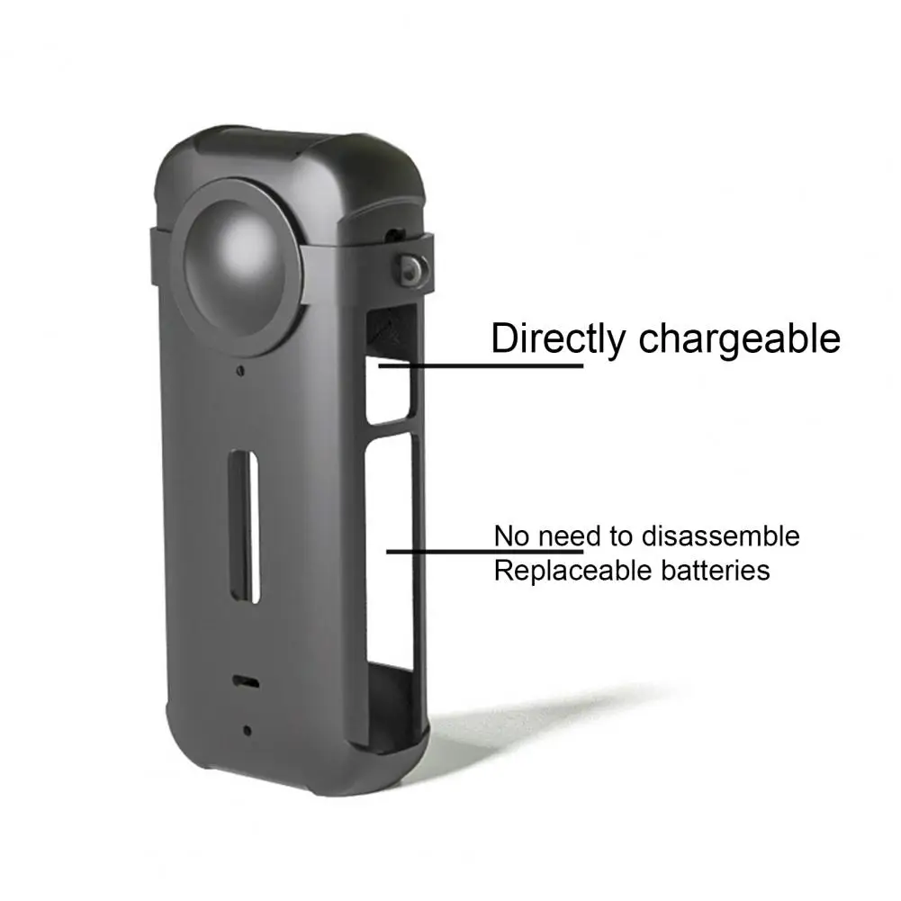 

Accurate Hole Positioning Case Insta 360 X3 Silicone Protective Case Set Anti-drop Cover with Lanyard Lens Guards for Body Lens