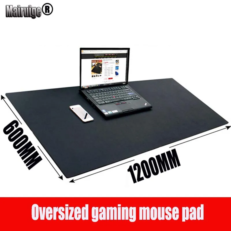 שחור מותאם אישית 1200 X600X 3mm גדול גודל משחקי משטח עכבר מחשב מכאני מקלדת מחשב נייד שולחן Pad משחקי מהירות שולחן מחצלת