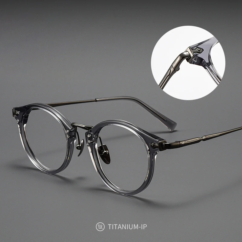 Роскошные модные круглые очки ALICIA в стиле ретро ультратонкие ацетатные