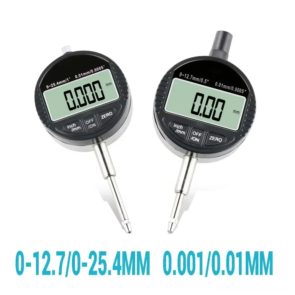 Фото 0-12.7mm/0-25.4mm Digital Dial Indicator DTI Tester Tools 0.001mm/0.01mm Range Gauge Calibration Center Finder Precision Tools №1