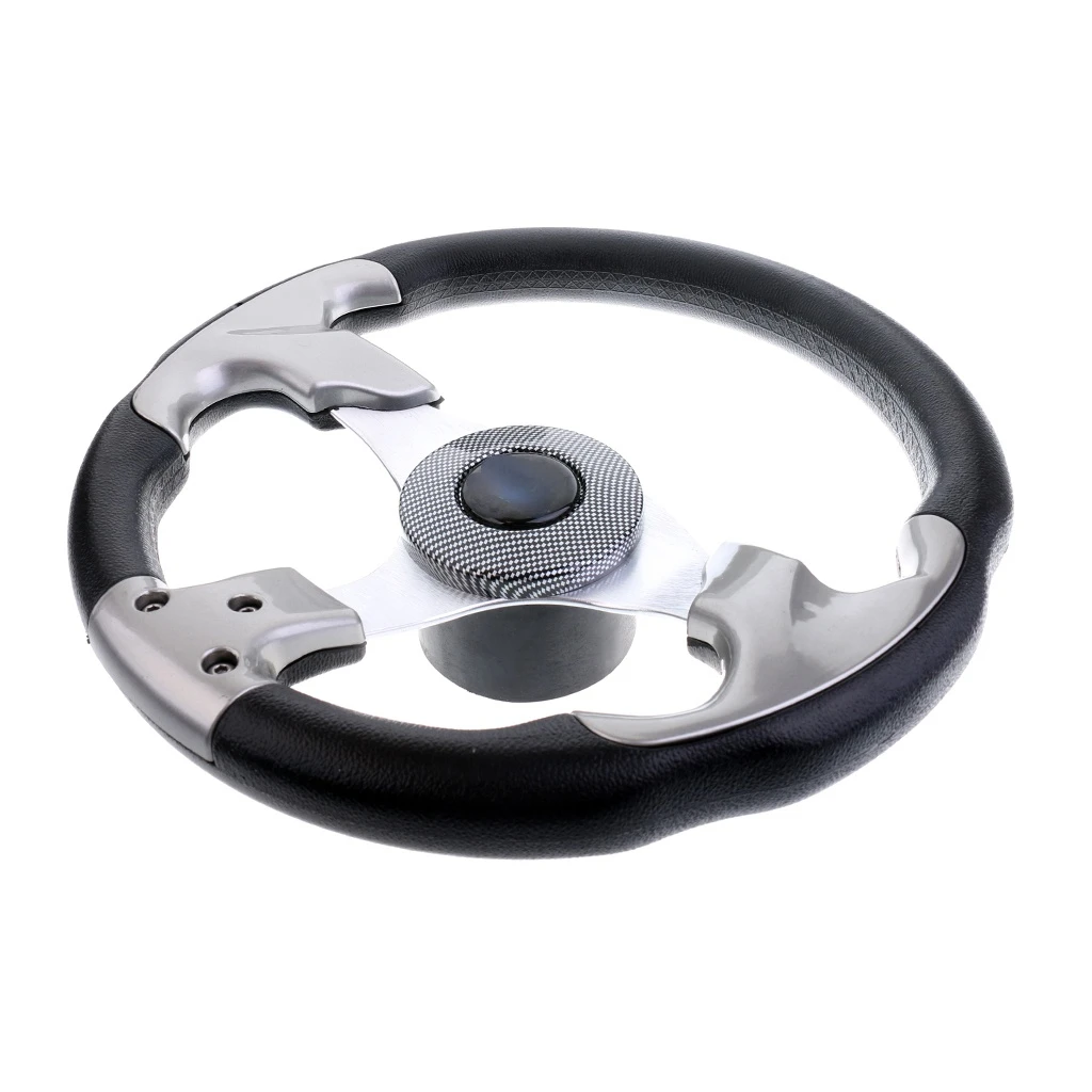 

Premium Aluminum Alloy Marine Yacht Boat Steering Wheel 3 Spoke 3/4 inch