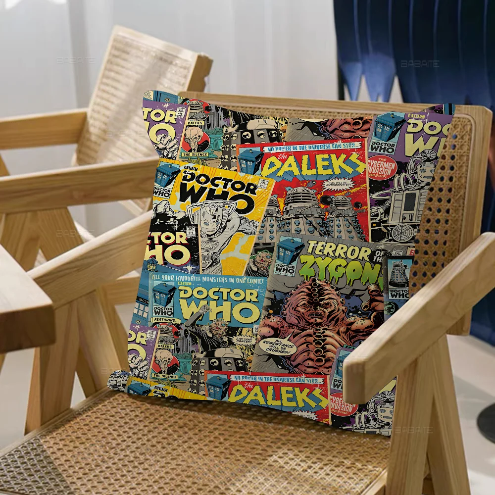 Фильм D-Doctor W-Whos 45*45 см наволочка Декор домашняя для дивана подушка