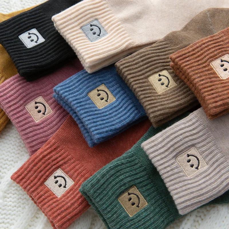 autumn winter keep warm women's socks centre medium soft cotton woollen sock cute fuzzy  fashion men and women general relaxatio