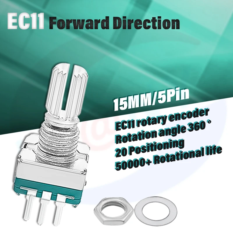 5 шт./партия 20 позиций поворотный кодировщик на 360 градусов кнопка EC11 w 5-контактная