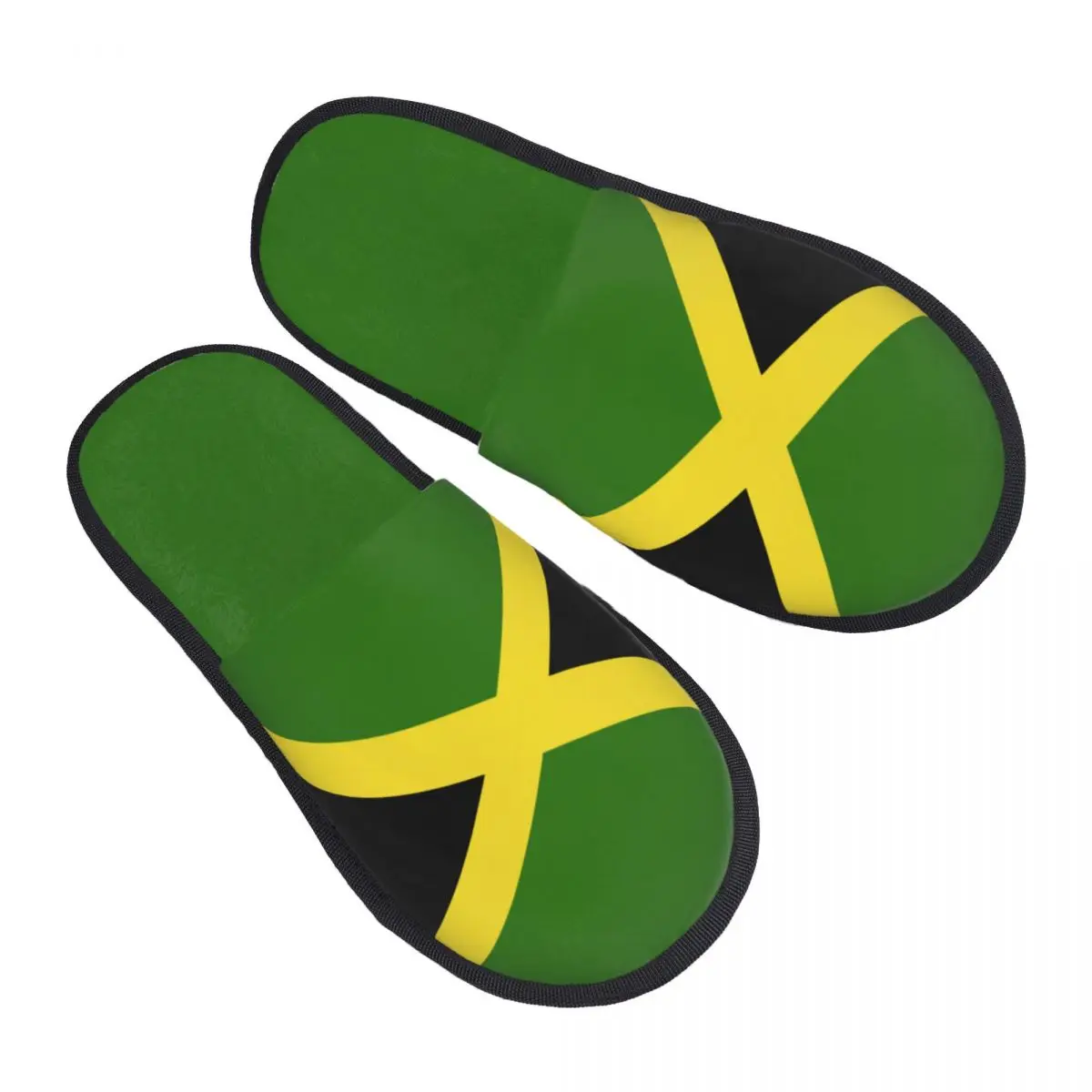 

Меховые тапочки для женщин и мужчин, модные пушистые зимние теплые тапочки с флагом Ямайки, домашняя обувь