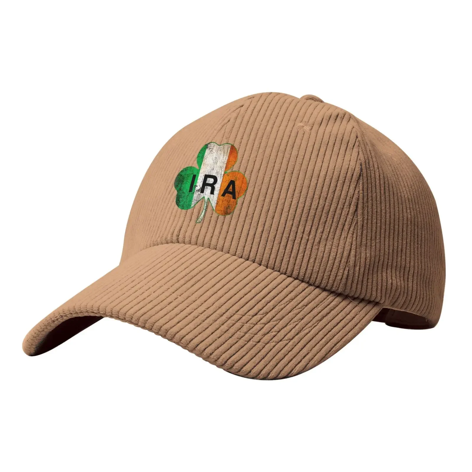 IRA Irish Lucky Shamrock День Святого Патрика Флаг Ирландии Вельветовая бейсболка на весь
