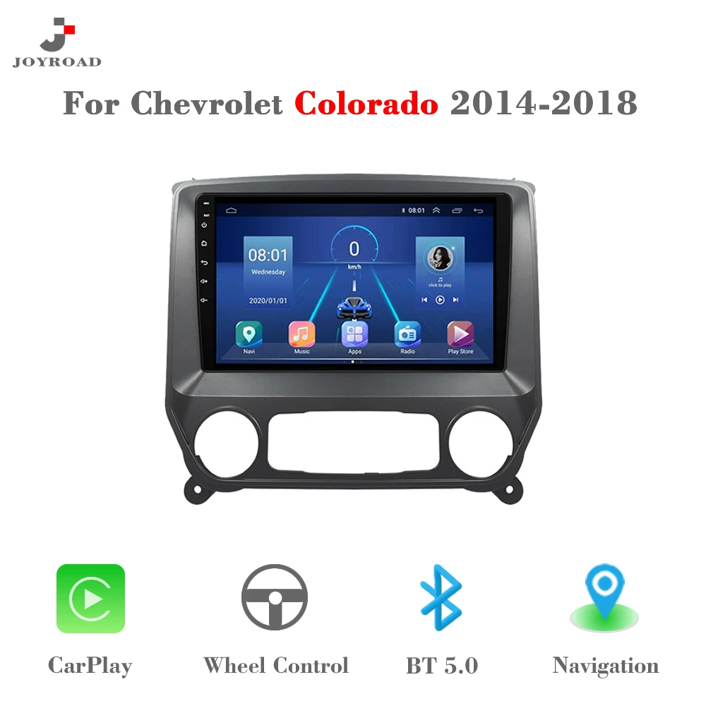 

Автомагнитола 9 ", мультимедийная стерео-система на Android, с Gps, видеоплеером, для Chevrolet Колорадо 2014-2018 Carplay, типоразмер 2 Din