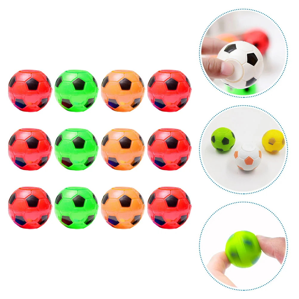

12pcs Mini Soccer Toys Fingertip Gyro Mini Soccer Toys Peg-top Plaything