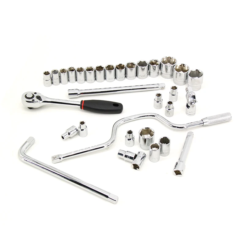 

High quality Industrial grade Hand tool 32PCS 1/2" Dr. SOCKET SET for Machine repair - ENDURA