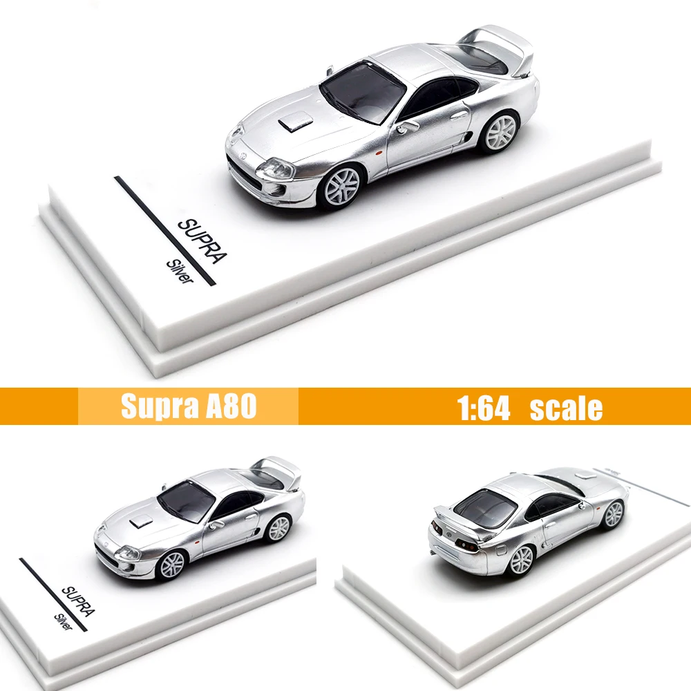 Классическая винтажная модель спортивного автомобиля Supra A80 масштаб 1:64