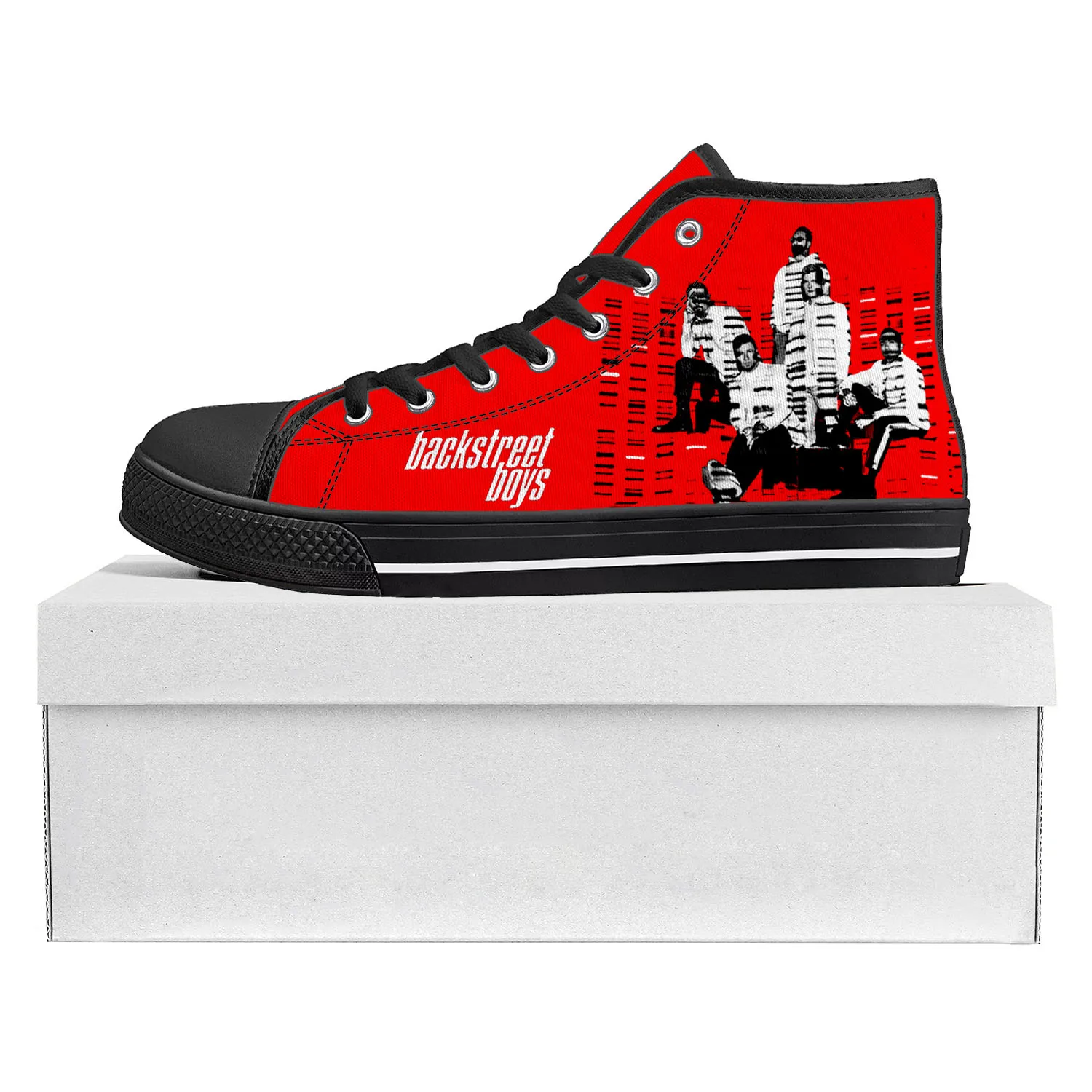 Backstreet Boys Pop Band Bsb Fashion High Top High Quality Sneakers Mens Womens Teenager Canvas Sneaker Couple Shoe Custom Shoe