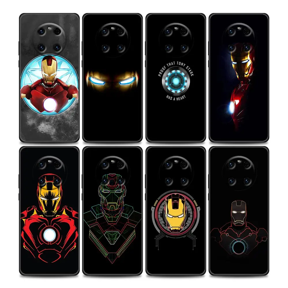 

Phone Case for Huawei Y6 Y7 Y9 2019 Y5p Y6p Y8s Y8p Y9a Y7a Mate 10 20 40 Pro RS Soft Case Iron Man Marvel