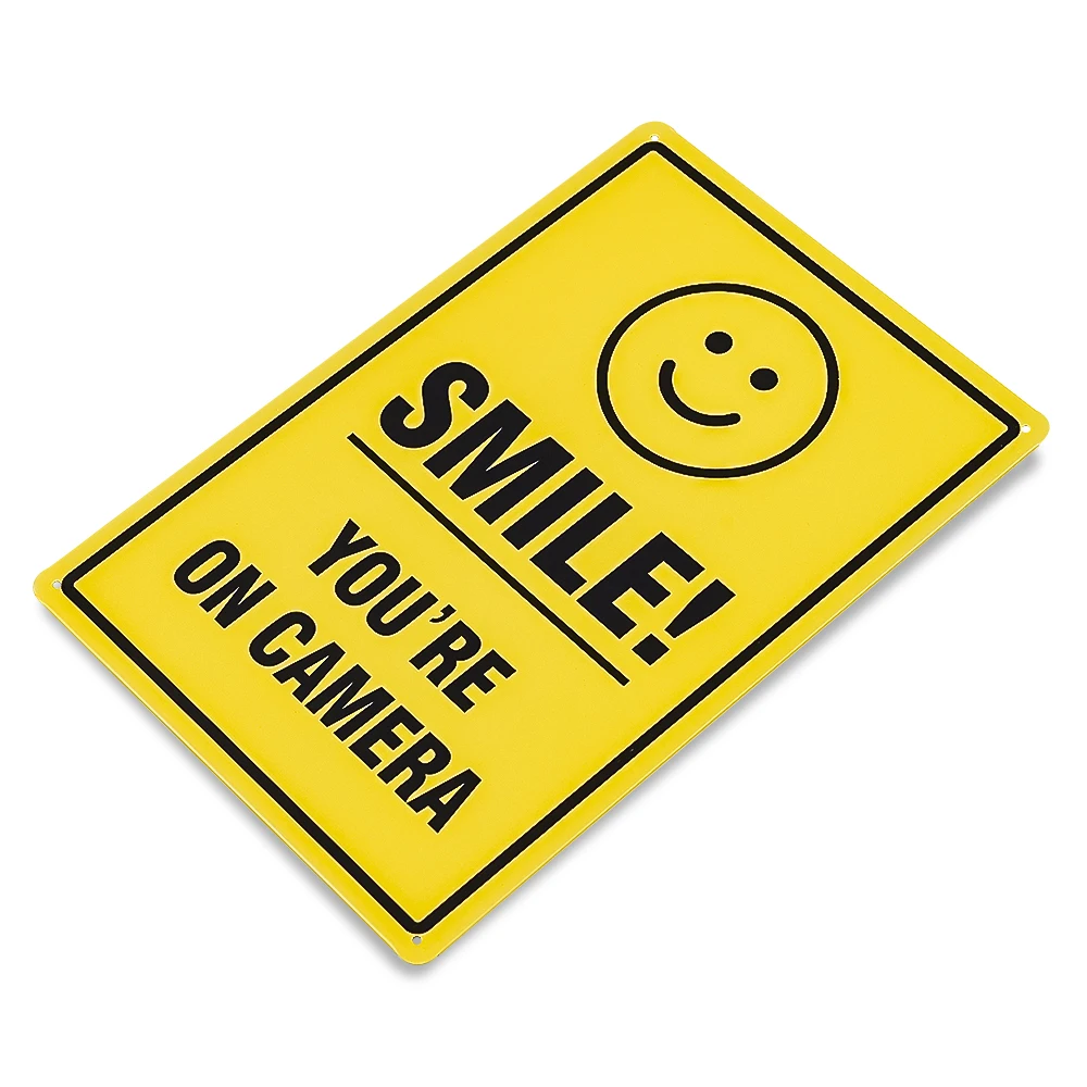 Улыбка вы на камере знак видеонаблюдения-для внутреннего или наружного