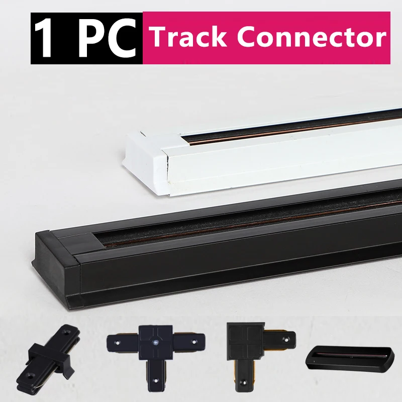 

Светодиодный рельс для светильник 1 м 0,5 М Полный комплект для 2 проводных рельсов светильник прожектора рельсовая полоса I-type T-type L-type коннектор для потолка