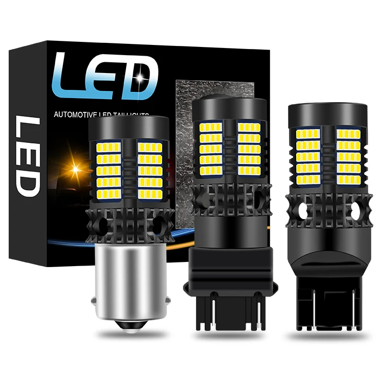 

2X Canbus LED 1156 P21W BA15S BAU15S PY21W P21/5W T20 7440 W21W 7443 3157 3156 Bulb 2016 89SMD Reverse Lamp 6000K White Amber