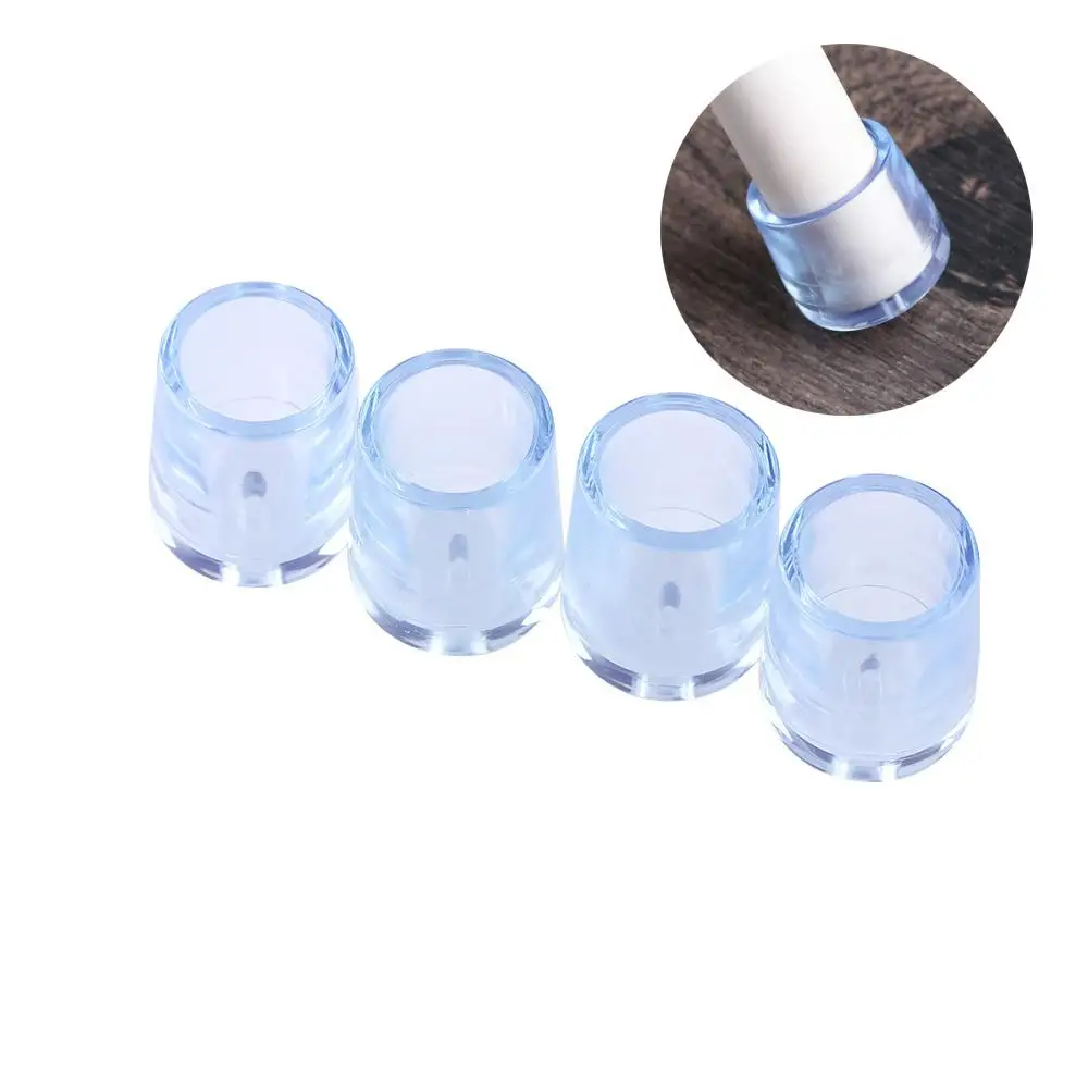 

8pcs/set New Table Socks Round Bottom Floor Protectors Non-Slip Covers Furniture Feet Silicone Pads Chair Leg Caps