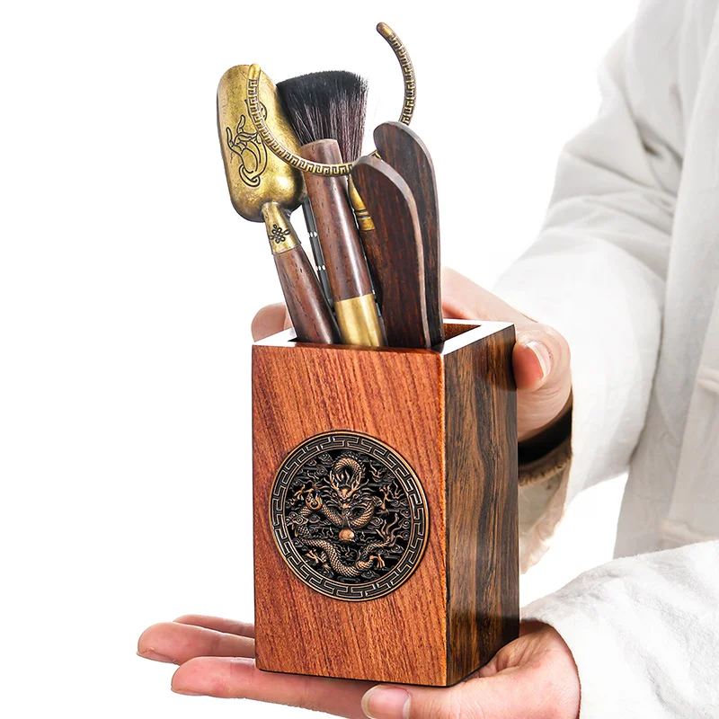 

Набор из шести предметов для чайной церемонии, инструменты для приготовления чая, бытовой женский чайный набор, чайный контейнер из розовог...