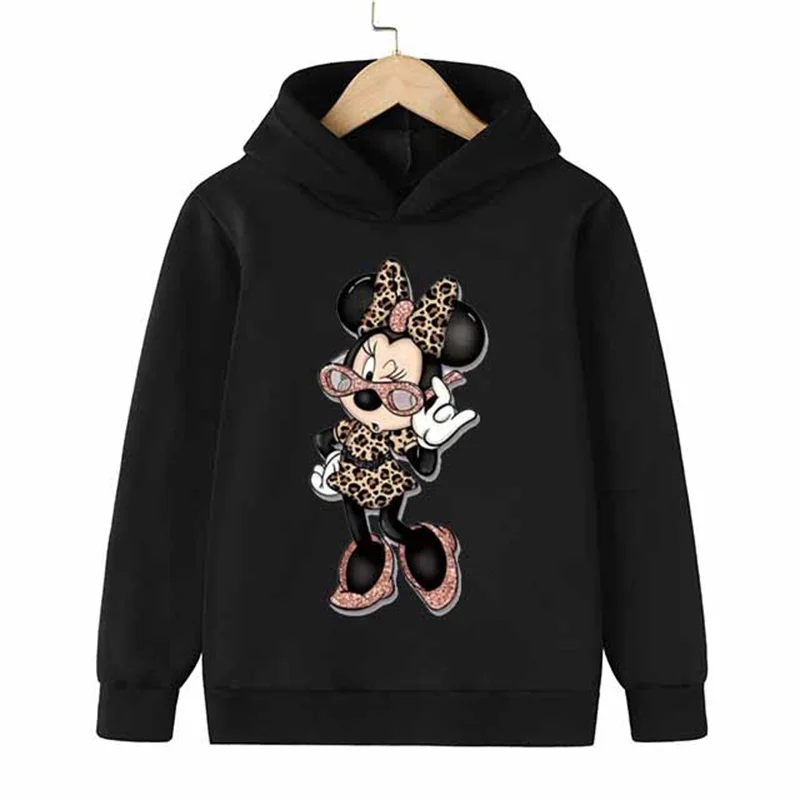 1 2 3 4 Years Old Kids Hoodie Minnie Mouse Children's Clothes Autumn Girls Sweater Printed Mickey Girls Pullover Boys Hoodies