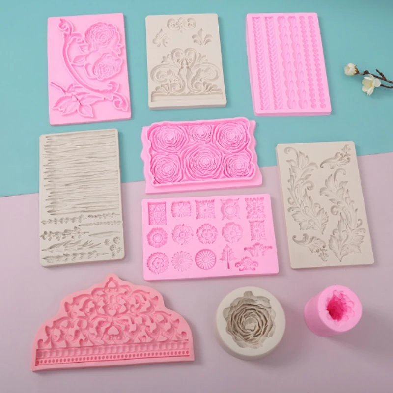 

Multi-pattern Chocolate Silicone Mold DIY Ice Making Baking Tools Fondant Cake Decor Mold Embossed Cookie Mold Sugarcraft Tools