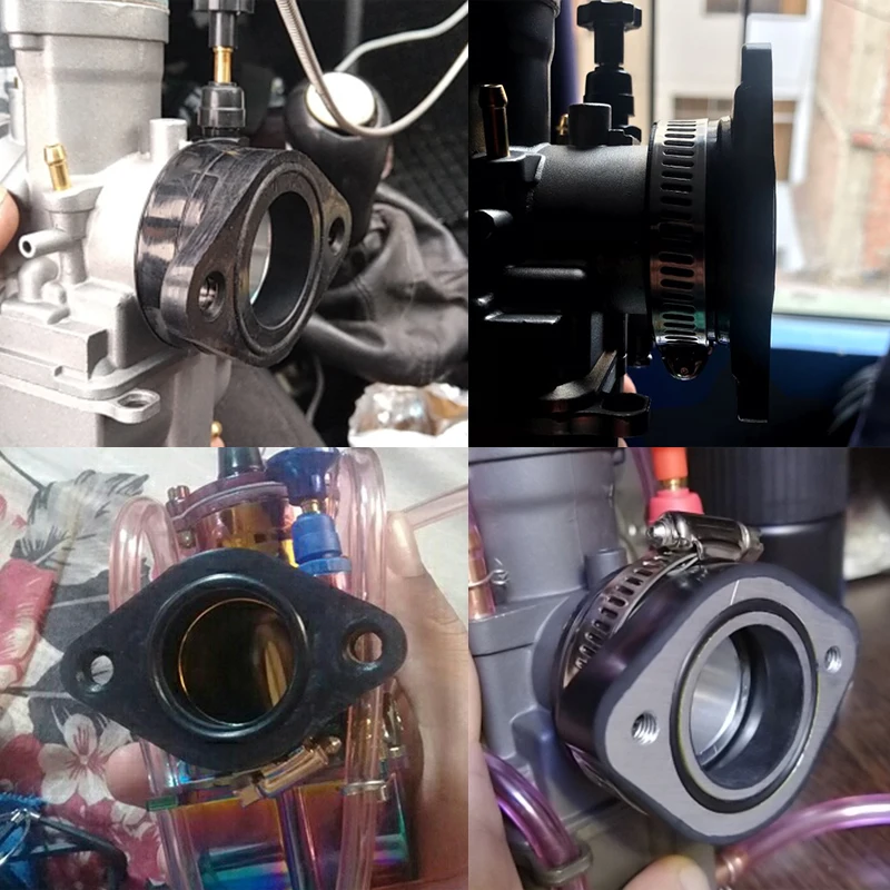 Мотоциклетный 2-тактный адаптер карбюратора на входе резиновая впускная труба