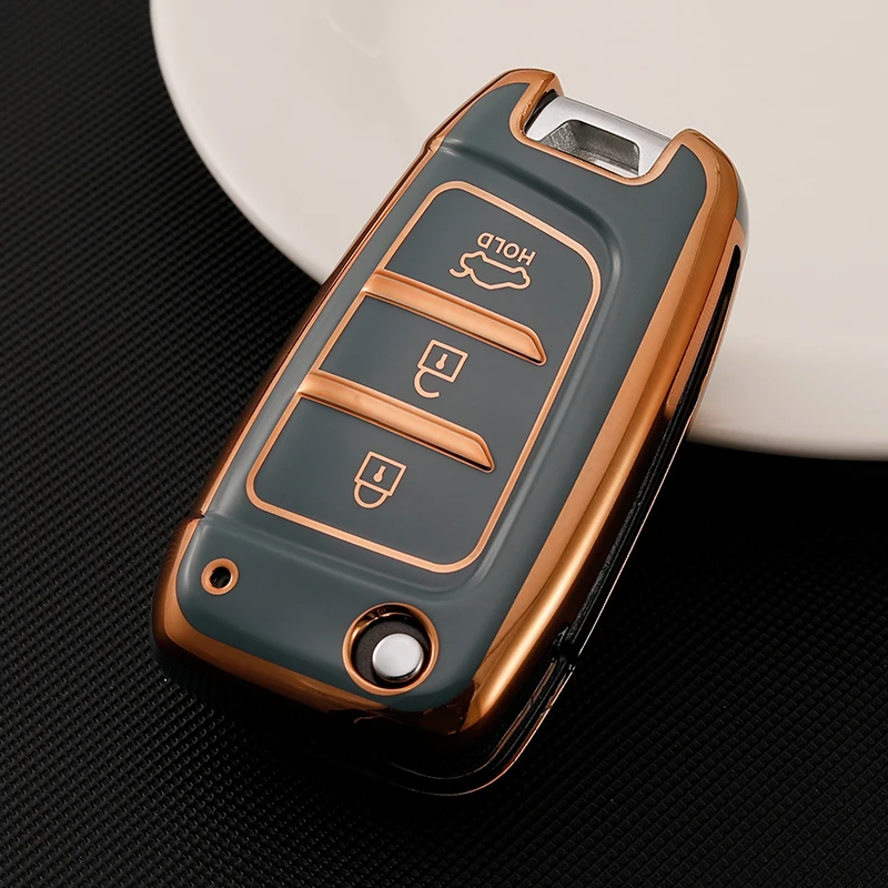 

Мягкий чехол для автомобильного ключа из ТПУ, держатель, чехол для ключей для Hyundai Solaris 2 Elantra I30 I35 I40 Tucson Kona Azera, автомобильные аксессуары