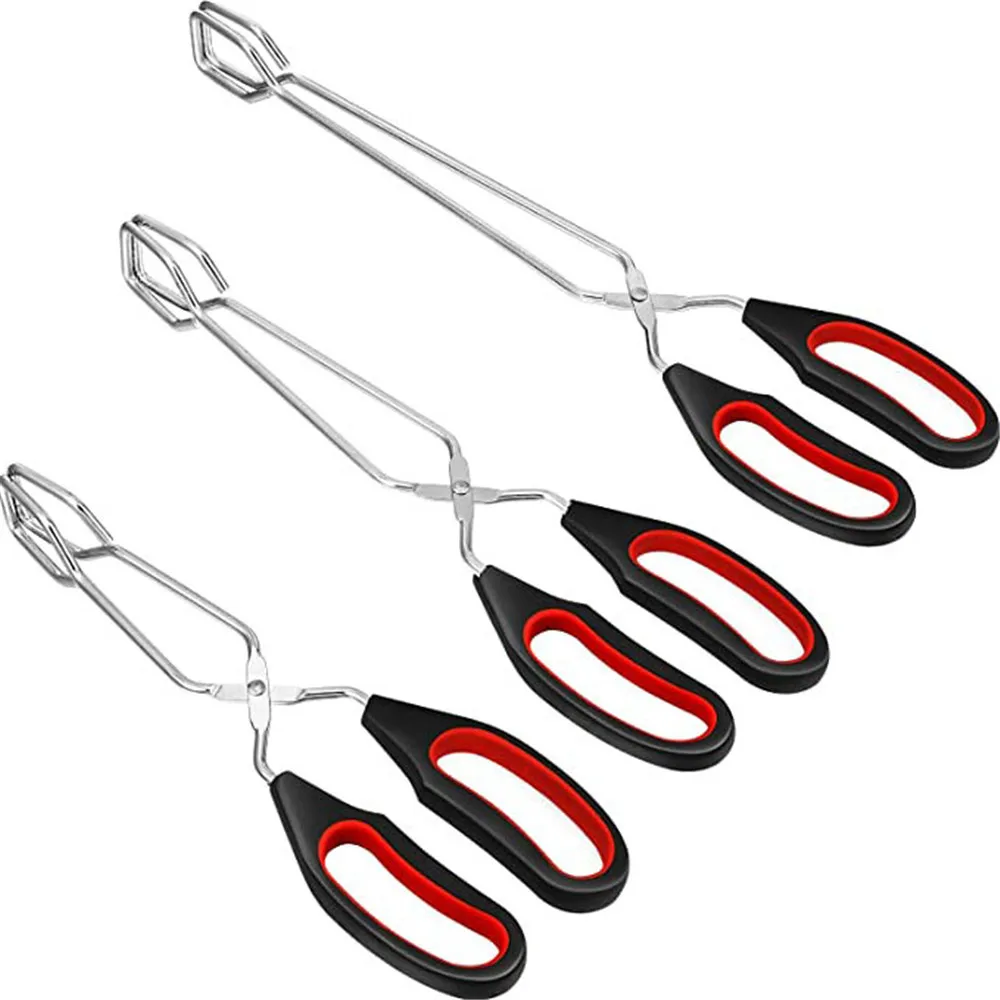 BBQ Tools Barbecue Scissor Tongs Grilled Food Tong Long Handle Scissor BBQ Bread Roast Clip Kitchen Baking Tongs BBQ Accessories