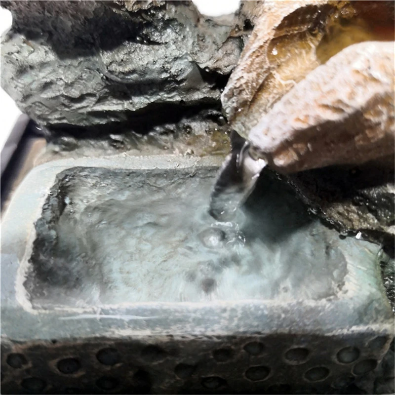 Комнатный фонтан из смолы в шахматном порядке счастливый фэн-шуй водяные падения