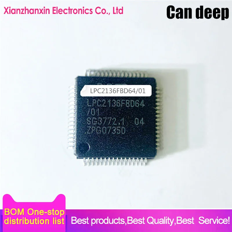 

1CS/LOT LPC2136FBD64/01 LPC2136 LQFP-64 Patch of ARM microcontroller chips