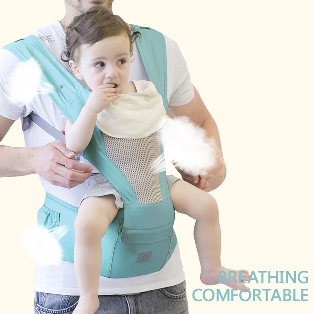 

Ergonomic Baby Waist Stool Carrier 3D Breathable Infant Baby Hipseat Carrier Front Facing Kangaroo Baby Wrap Sling Travel