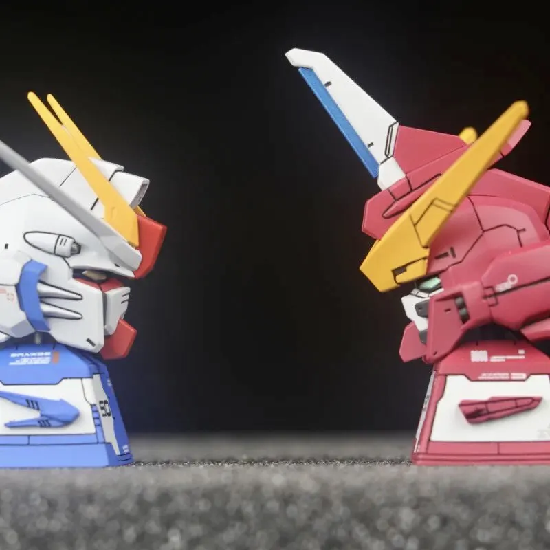 Фото Механические кейкапы для клавиатуры DIY в стиле аниме Gundam, персонализированные кейкапы для ПК, подарок, игрушка №3