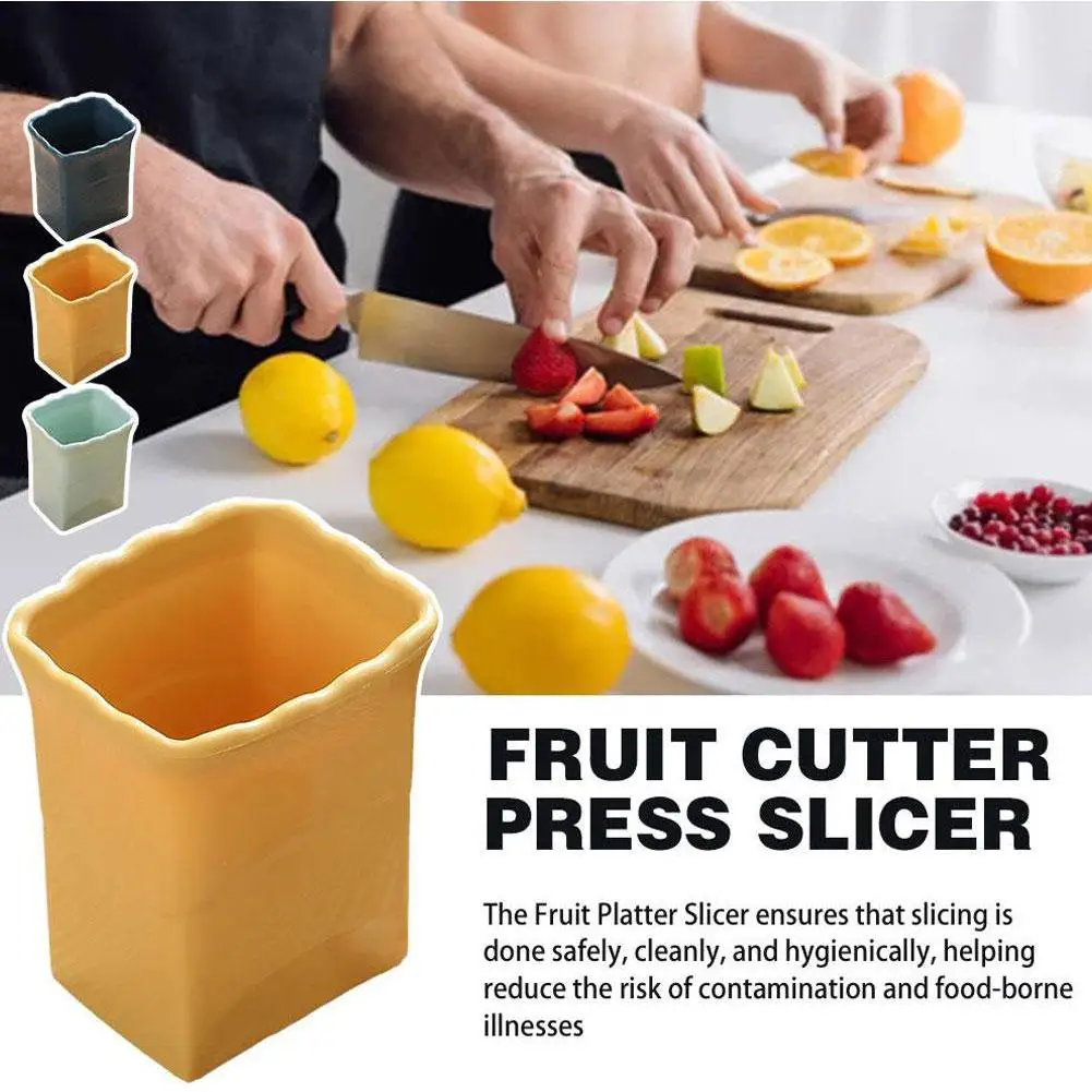 

Manual Fruit Slicer Peeler Portable Detachable Efficient Easy Safe Tool Hygienic Kitchen Integrated Knife Fruit Convenient S9F1