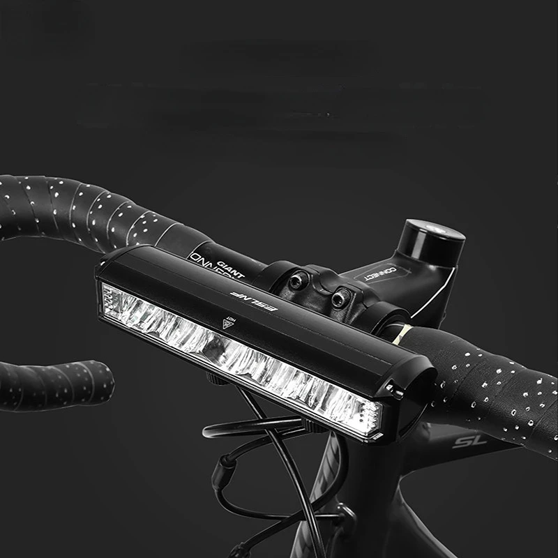 

2600 Lumen Super Bright MTB Night Riding Front Light Power Bank Aluminum Alloy Cross Plate Bike Light Headlight Bike Accessories