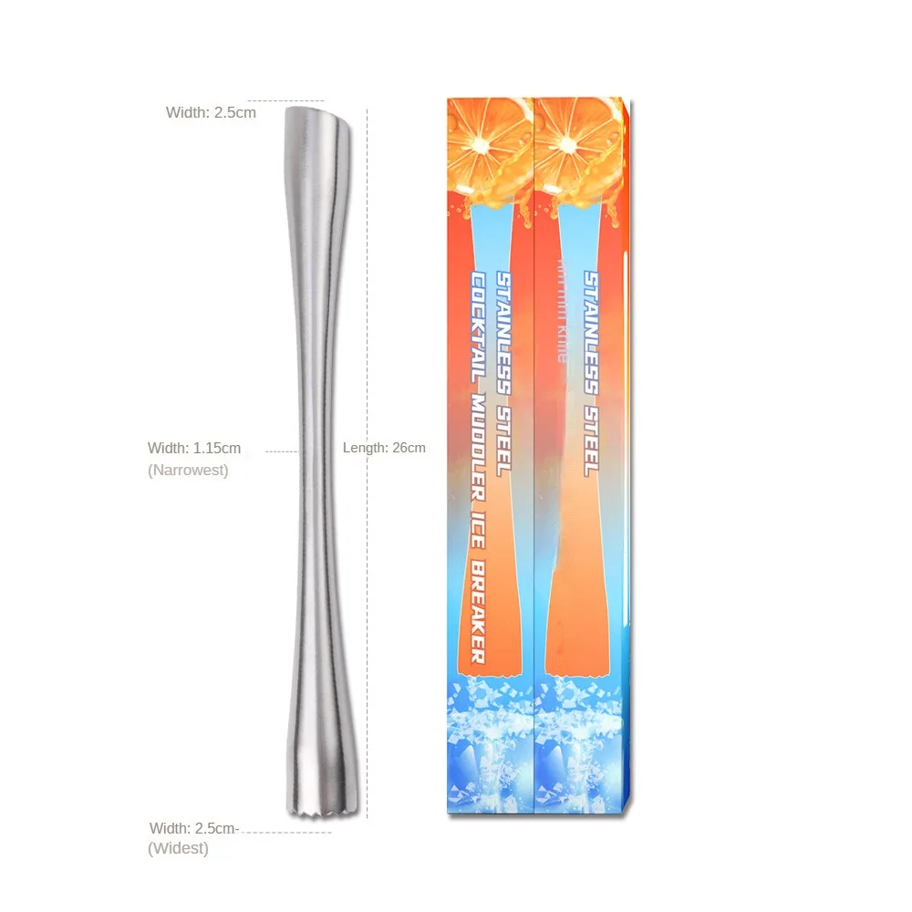 

Long Stainless Steel Shaker Cocktail Crushed Ice Bar Tools