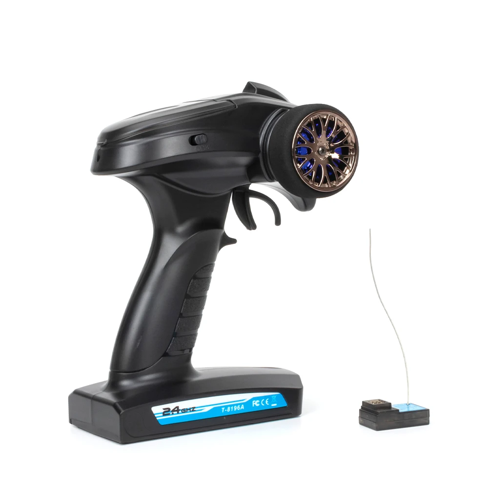 

RC 2.4G 3CH Radio Remote Control Transmitter and Receiver for 1/10 Crawler Truck Car Buggy Boat Tank SCX10 D90 WPL D12 C24 MST