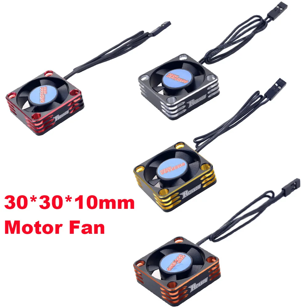 

30mm Aluminum Motor Cooling Fan Rotates At 28000rpm 7.4V for HSP Tamiya 1/10 1/8 1/12 RC Car 540 550