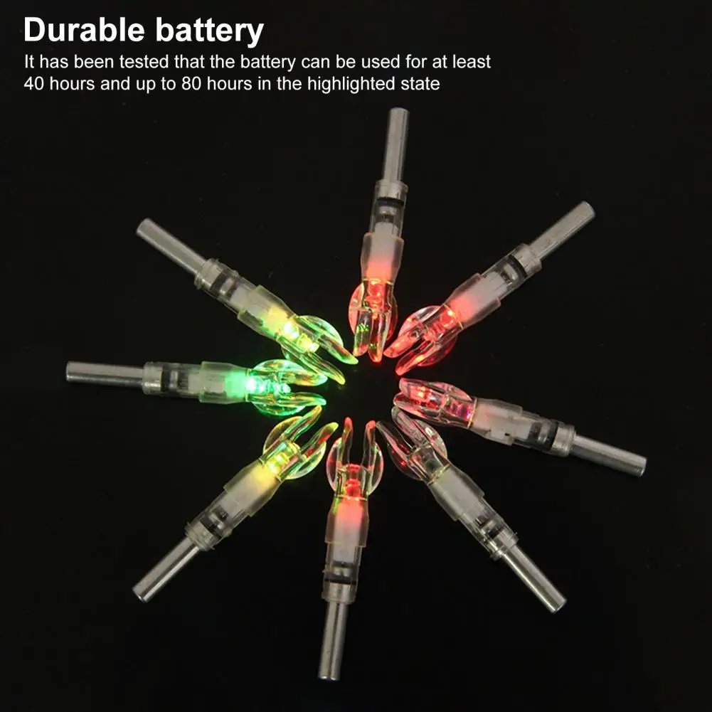 

3Pcs Useful LED Lighted Shooting Hunting Arrow Nocks 4 Colors Archery Hunting Nocks Simple Installation for Shooting