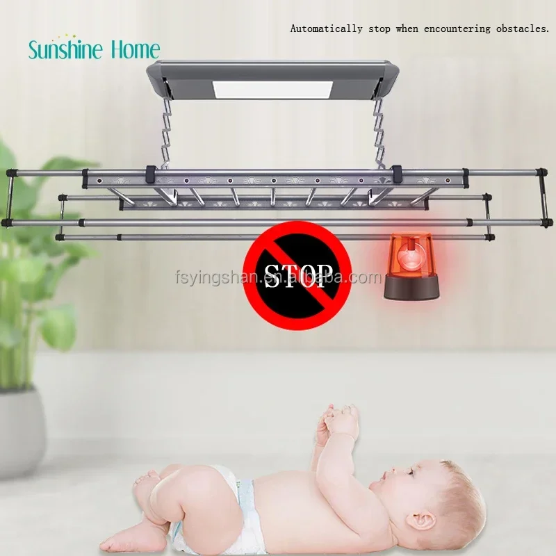 Электрическая 1-метровая алюминиевая потолочная сушилка для одежды с