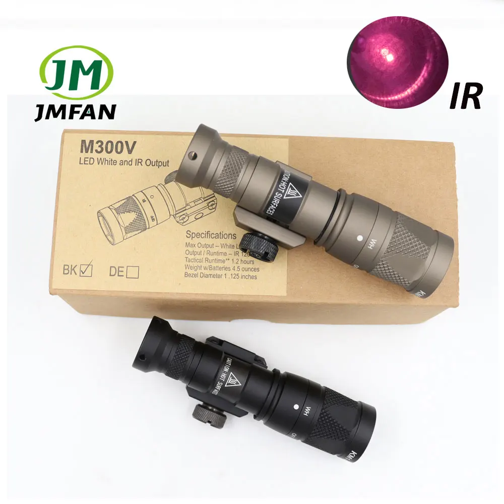 

Sotac Surefir SF M300 M300V IR lighting Scout Light Tactical LED Flashlight Hunting Rail Mount Weapon light for Outdoor Sports