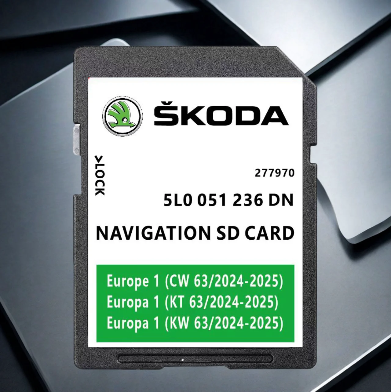 Skoda Amundsen MIB2 5л 0051236 SD-карта DN 2024 карты Европы Великобритания с скоростной камерой