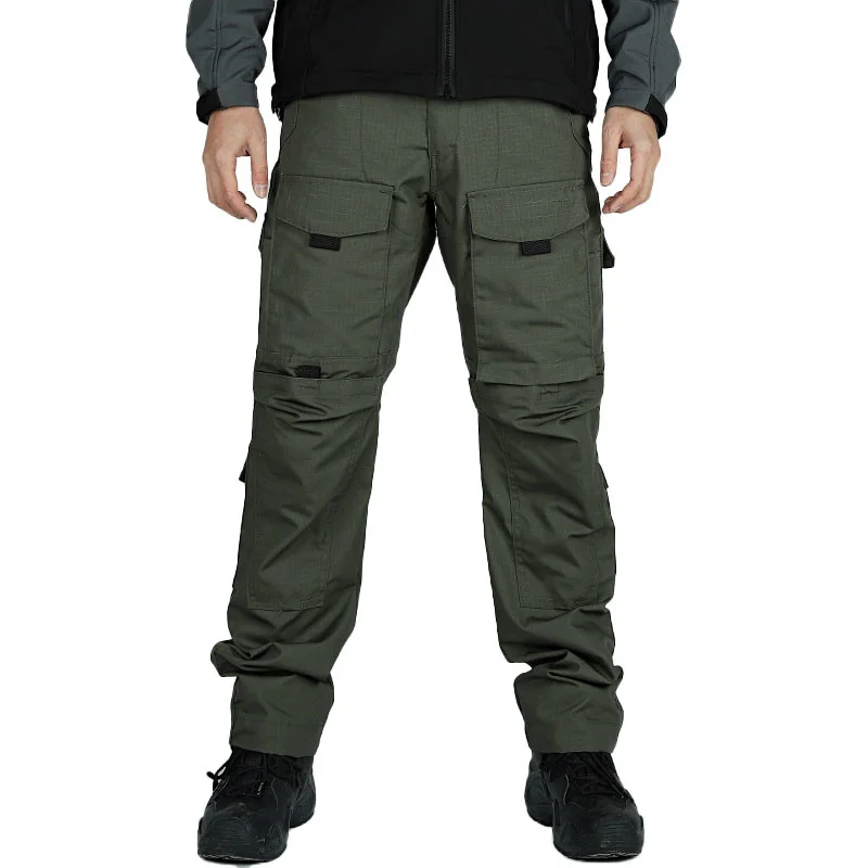 

Intruder Tactical Pants Men Military Multi-pocket Wear-resistant Cargo Trousers Male Outdoor Waterproof Combat Training Pant
