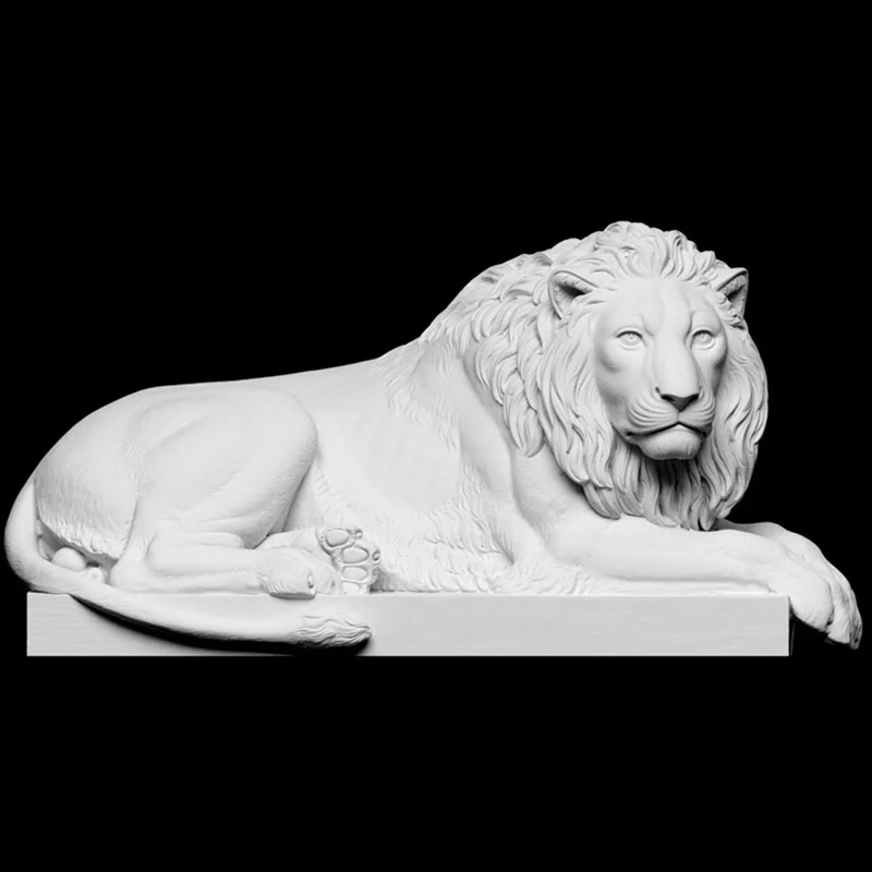 лев вырезанный