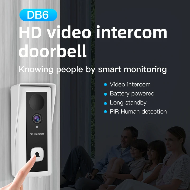 Video Doorbell HD Smart WiFi Wireless Intercom Home Door Bell Waterproof Outdoor Home Security Camera Night Vision Phone Monitor