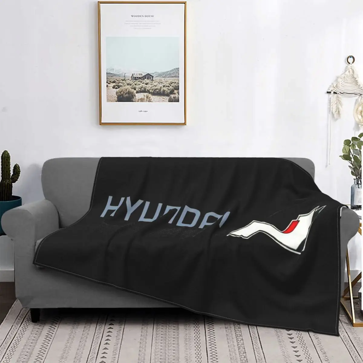 

Hyundai N Line I20 I30 Car Enthusiast Size Better Animal Harajuku Surprise Top Splicing Personalized Flannel Blanket