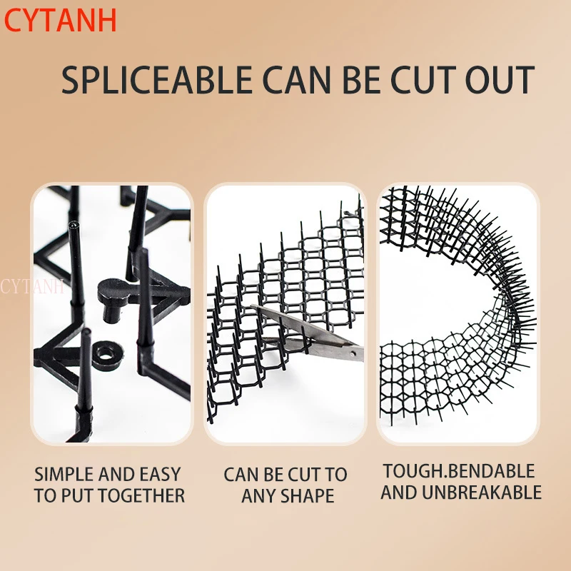 

Cat Proof Stab Pad Anti Cat Sting Nail With Spikes Household Sofa Anti Scratching Gardening Isolation Plant Protection Net