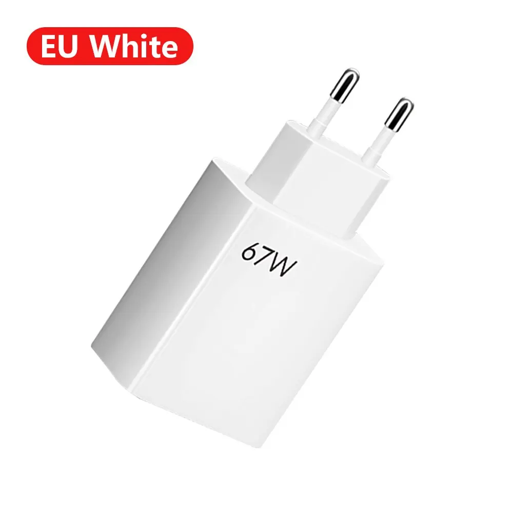 67W USB Charger Quick Charge3.0 Phone Fast Charging Charger Wall Adapter for Samsung Xiaomi Poco iPhone 14 13 iPad Chargers
