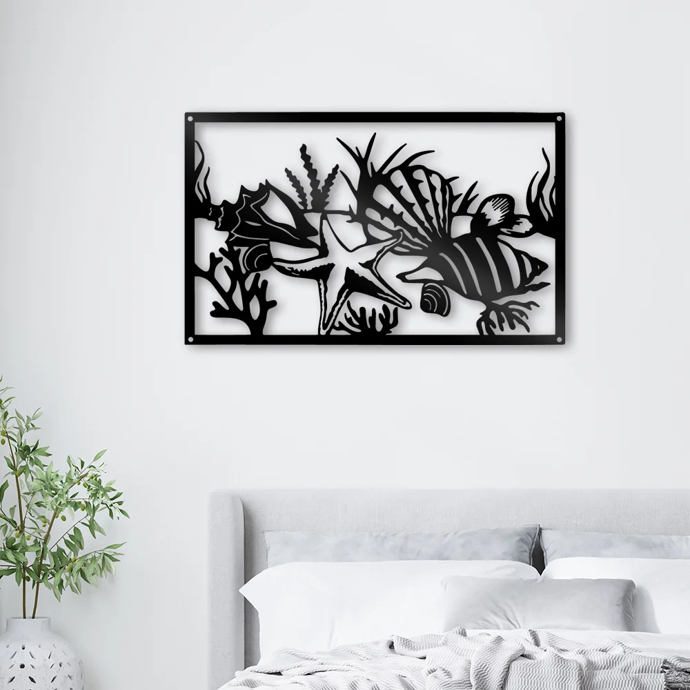 Черная Металлическая Настенная Табличка Для Подводной Лодки С 3D Вырезом В