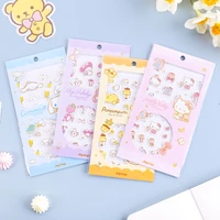 sanrio hello kitty good night series diy hot stamping stickers cute cartoon double layer stickers decorative stickers